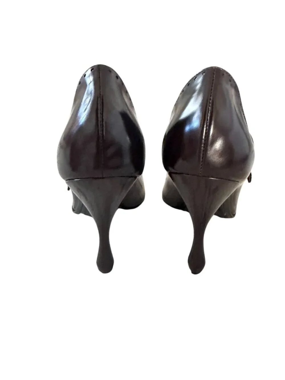 BOTTEGA VENETA Chocolate Brown Mary Janes Heels Size 39.5 / 9.5